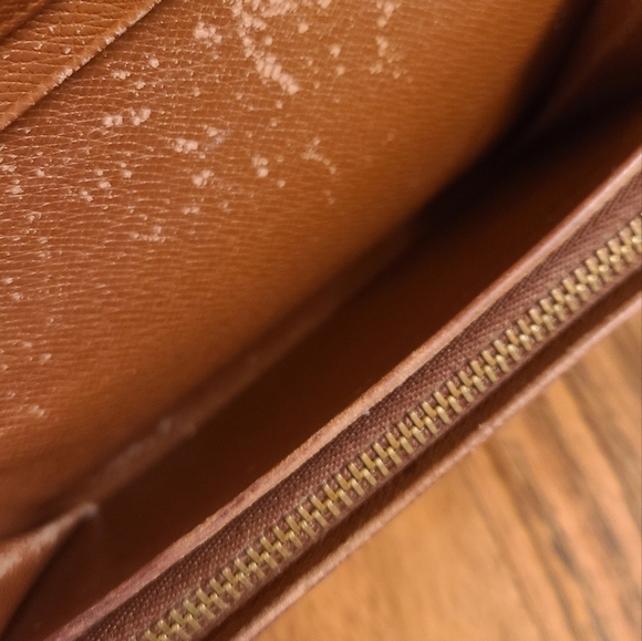 Lous Vuitton LV Monogram zipper wallet vintage canvas authentic - Picture 7 of 11